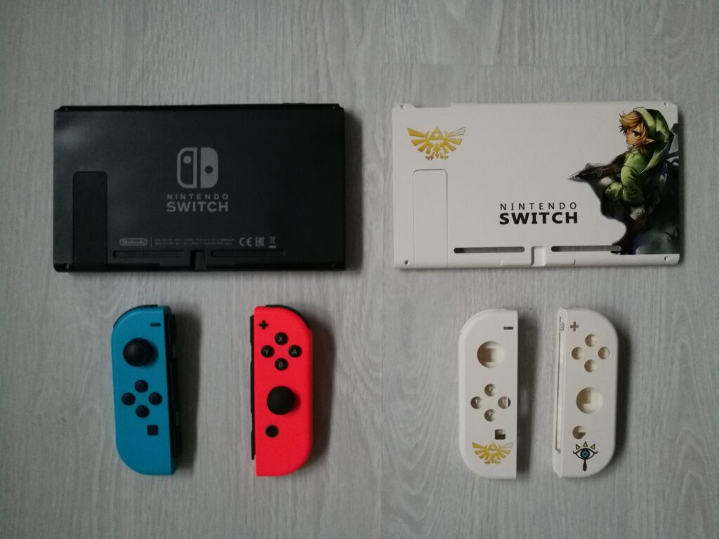 Coque custom de la Nintendo switch