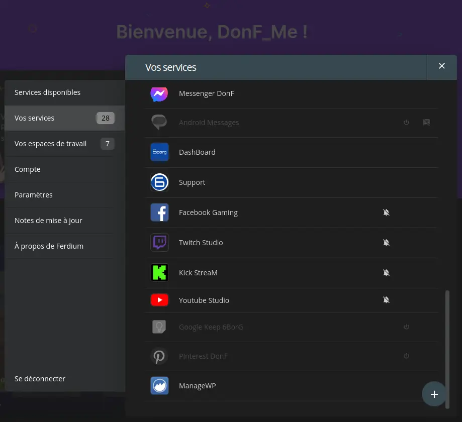 Ferdium : Le logiciel de productivité